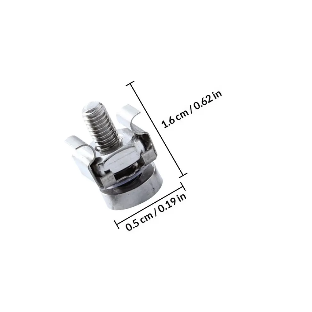 50Sets Cabinet Screw Kit Heavy Duty Stainless Steel Mounting Screws for Server Rack Machine Cabinet Fixing Smooth Burr Free