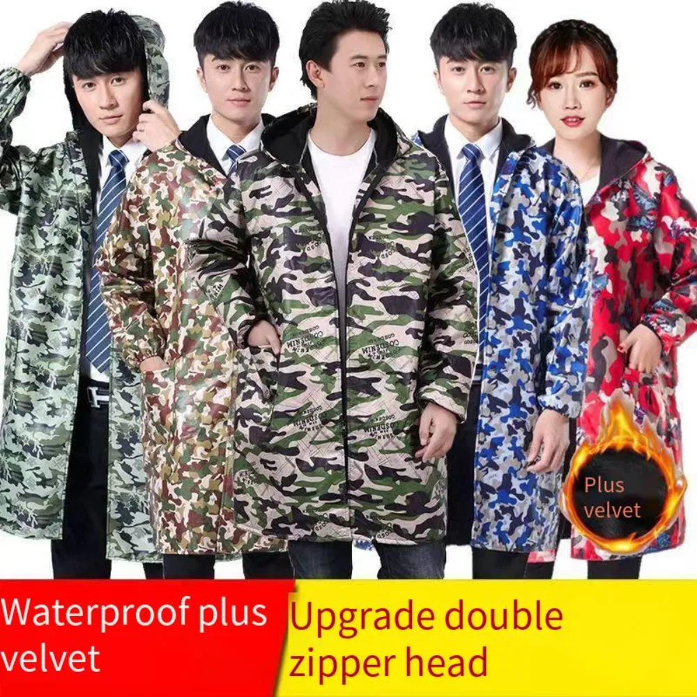 

Рабочее камуфляжное синее пальто с длинными рукавами, рабочая одежда для рабочего обслуживания, мужское и женское пылезащитное пальто с принтом, камуфляжный комбинезон