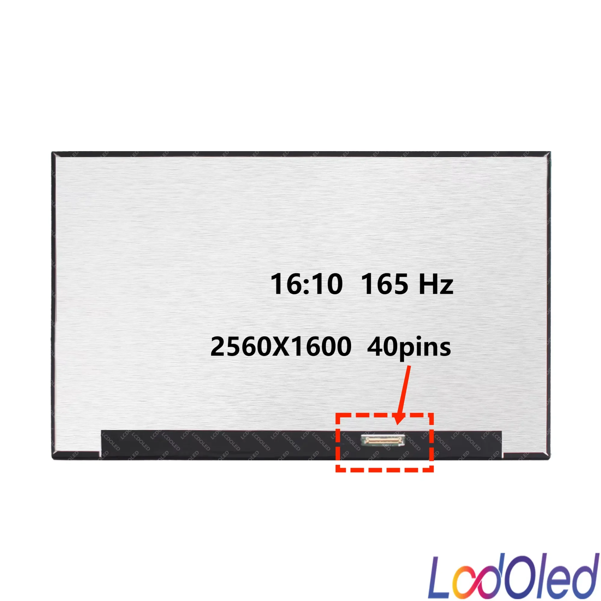 IPS for Lenovo Legion 7-16ACHG6 82N6 16.0'' 165Hz WQXGA QHD LED LCD Screen Display Panel Matrix Non-Touch 2560X1600 40pins