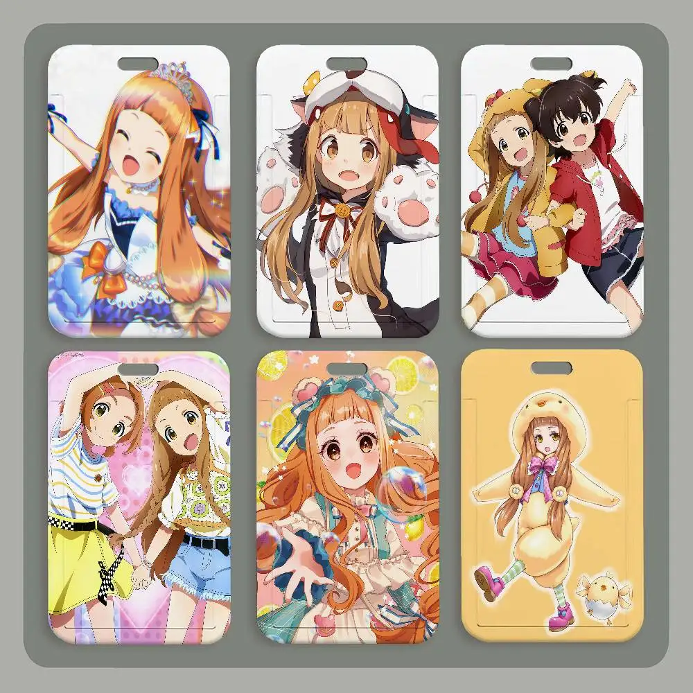 

Держатель для ID-карты Ichihara Nina Hot Anime Idolmaster, милый брелок-подвеска, шнурок для ключей, чехол для рабочего пропуска, подарок