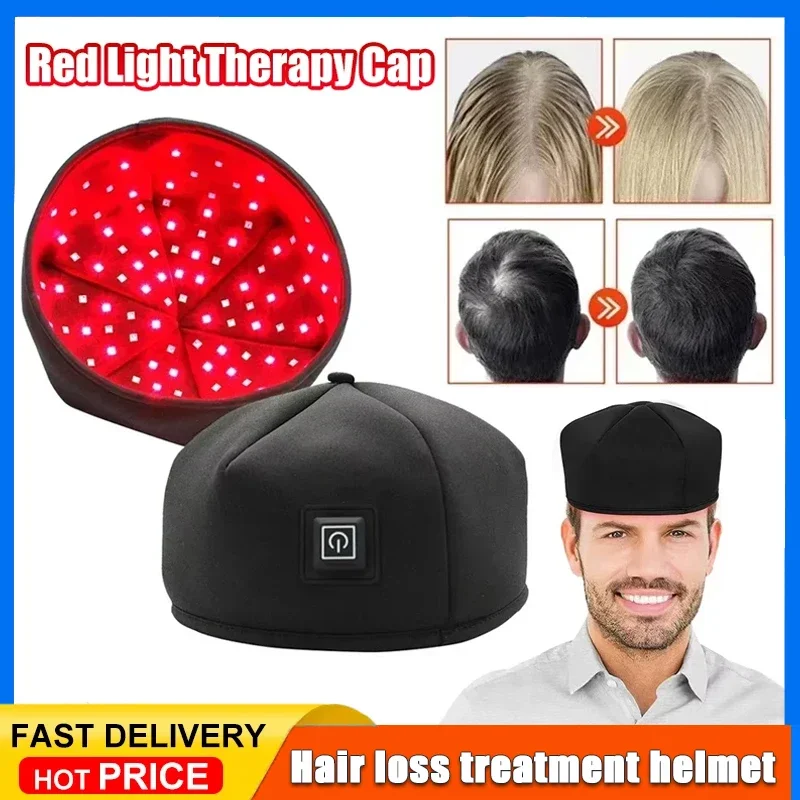 

2025 New Red Light Therapy Cap Laser 660nm 830nm Red Near Infrared Hair Regrowth Hat Hair Loss Treatment Helmet Scalp Massager