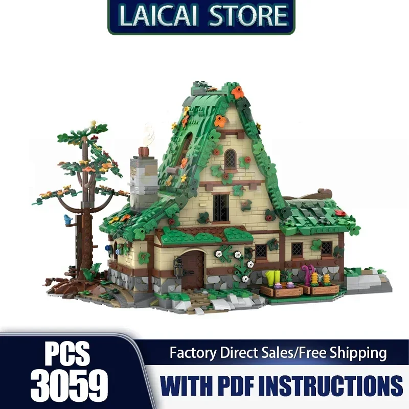 

Moc строительные блоки травяная комната технология модульный средневековый замок модель здания Construstion DIY набор сборка игрушки подарки