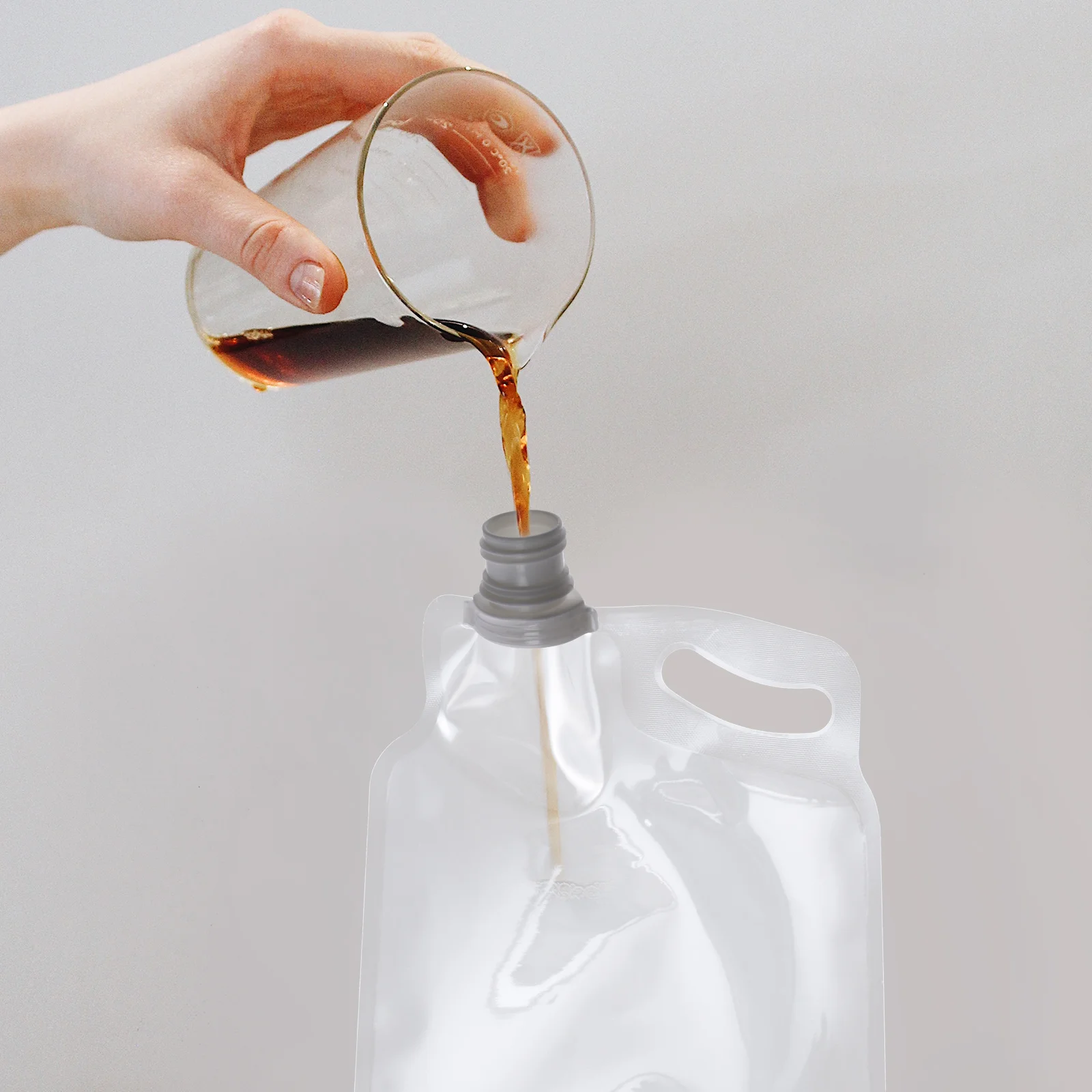 

3pcs 2L Foldable Water Bag For Outdoor Camping Hiking Emergency Use Collapsible Water Pouch Portable Travel Jug