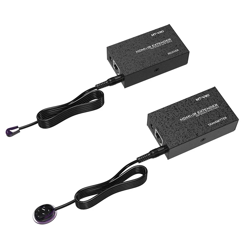 

Удлинитель HDMI 1080p через Ethernet-кабель длиной 50 м, передатчик и приемник HDMI MT-VIKI + адаптер питания