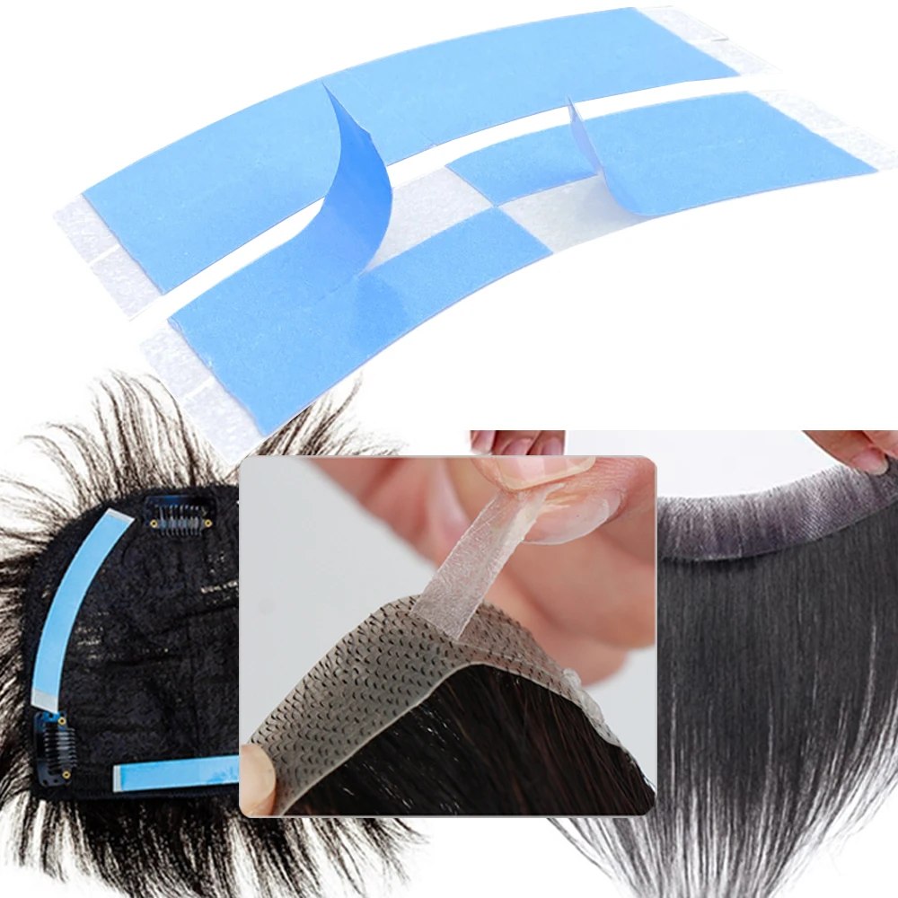 36Pcs/Lot Super Strong Hair Wig Tape Double Adhesive Extension Tape Strips Waterproof For Toupee/Lace Wigs Film C Shap