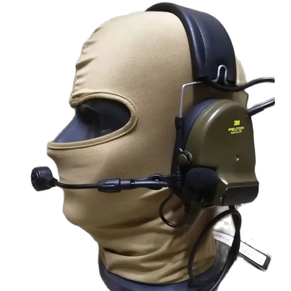 【新品】3m Peltor comtac xpi 実物 ヘッドセット 3M Peltor ComTac XPI ヘッドセット (マイク付き) - ブラック