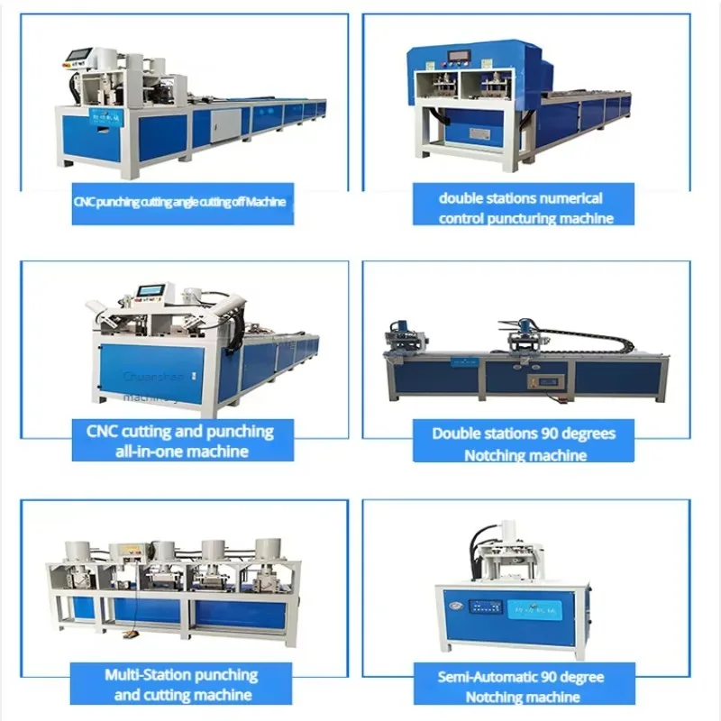 Hydraulic CNC Circle Hole Elliptical Tube Punching Machine