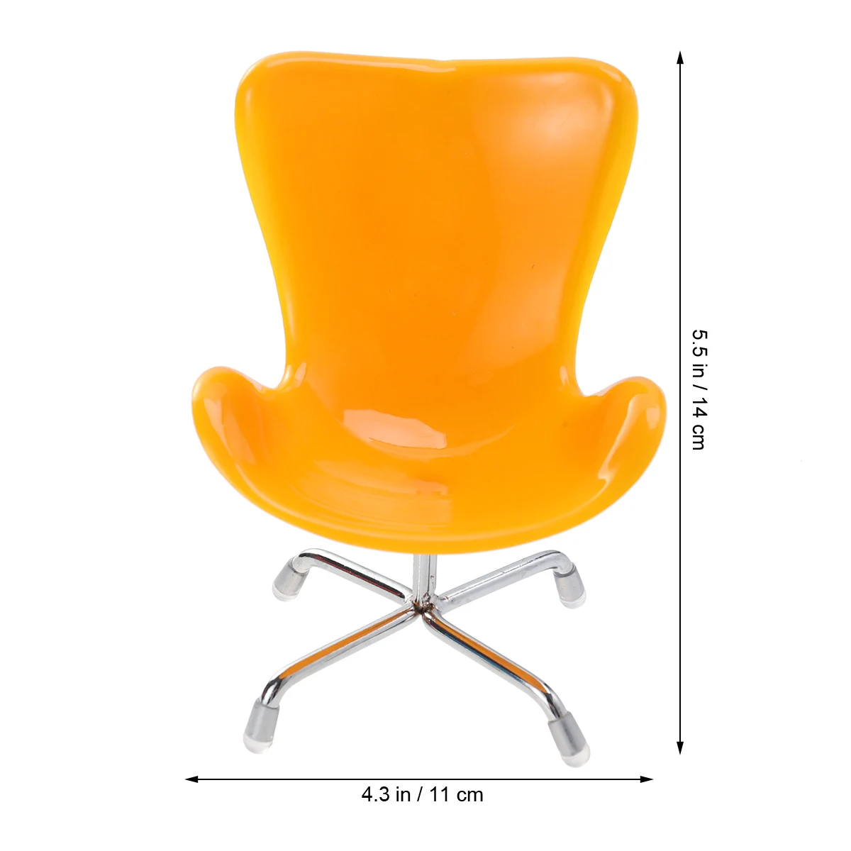 Bonito ouriço decoração brinquedo pequenos animais resto ponto mini cadeira móveis amarelo