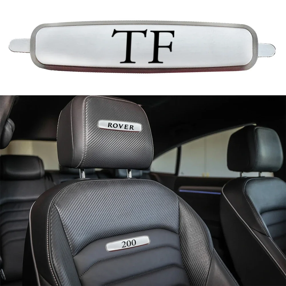 2 PCS Car Metal Seat Emblem Seat Tuning Badges Sticker For Rover 25 75 Tourer 200 CityRover Commerce Metro P5 Streetwise 800 TF