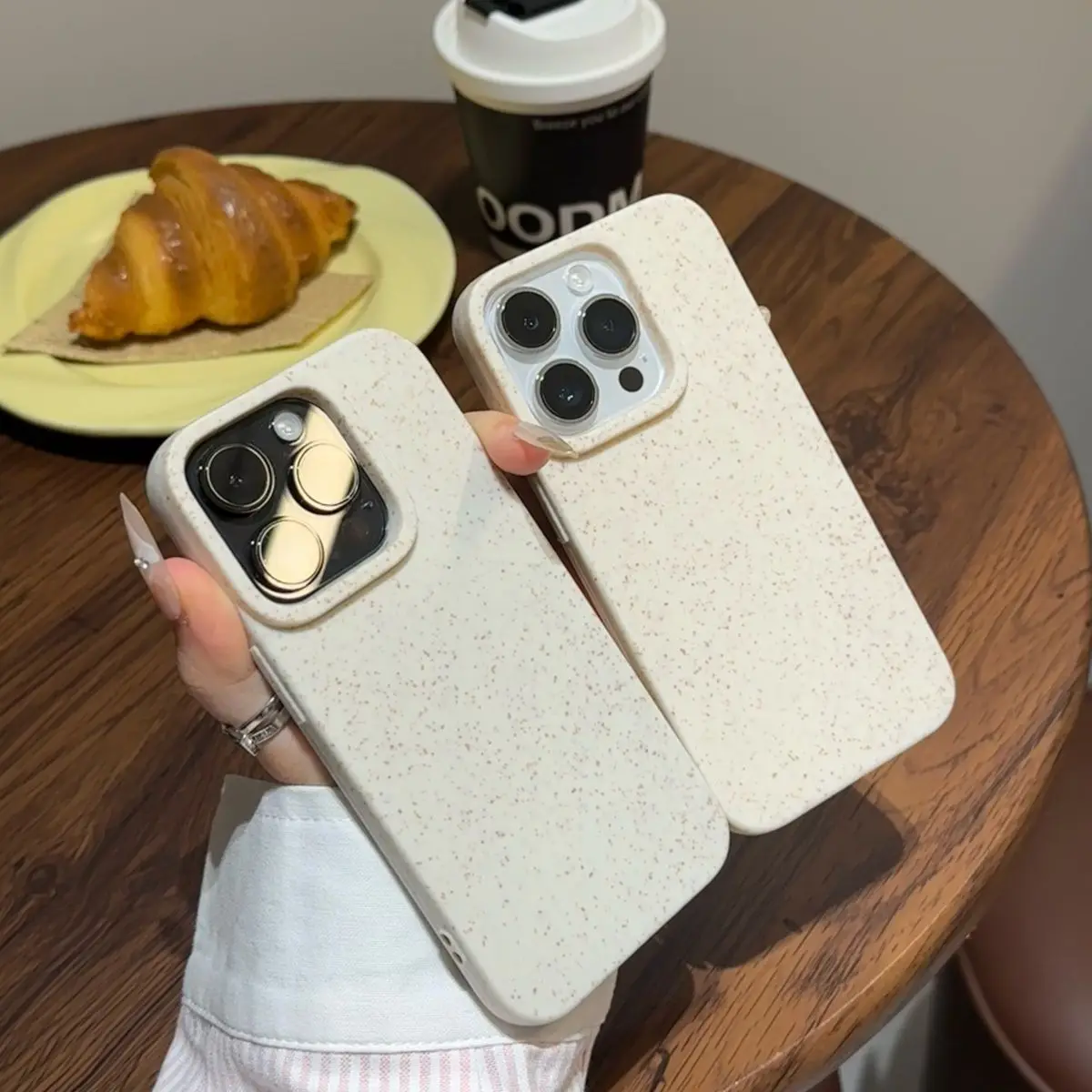 

Противоударный матовый чехол для телефона для iPhone 16, 15, 14, 11, 12, 13 Pro Max XR X XS 7, 8 Plus SE 2020, силиконовый защитный чехол из пшеничной соломы