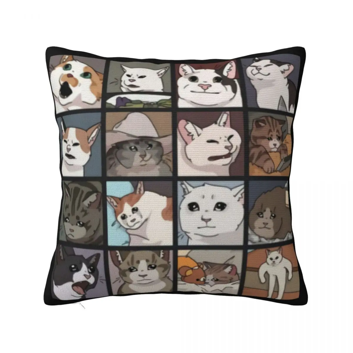 Meme Cats 20 Men Birthday Gifts S Funny Tees O100 Cotton Clothes Humor Pop Pillow Case