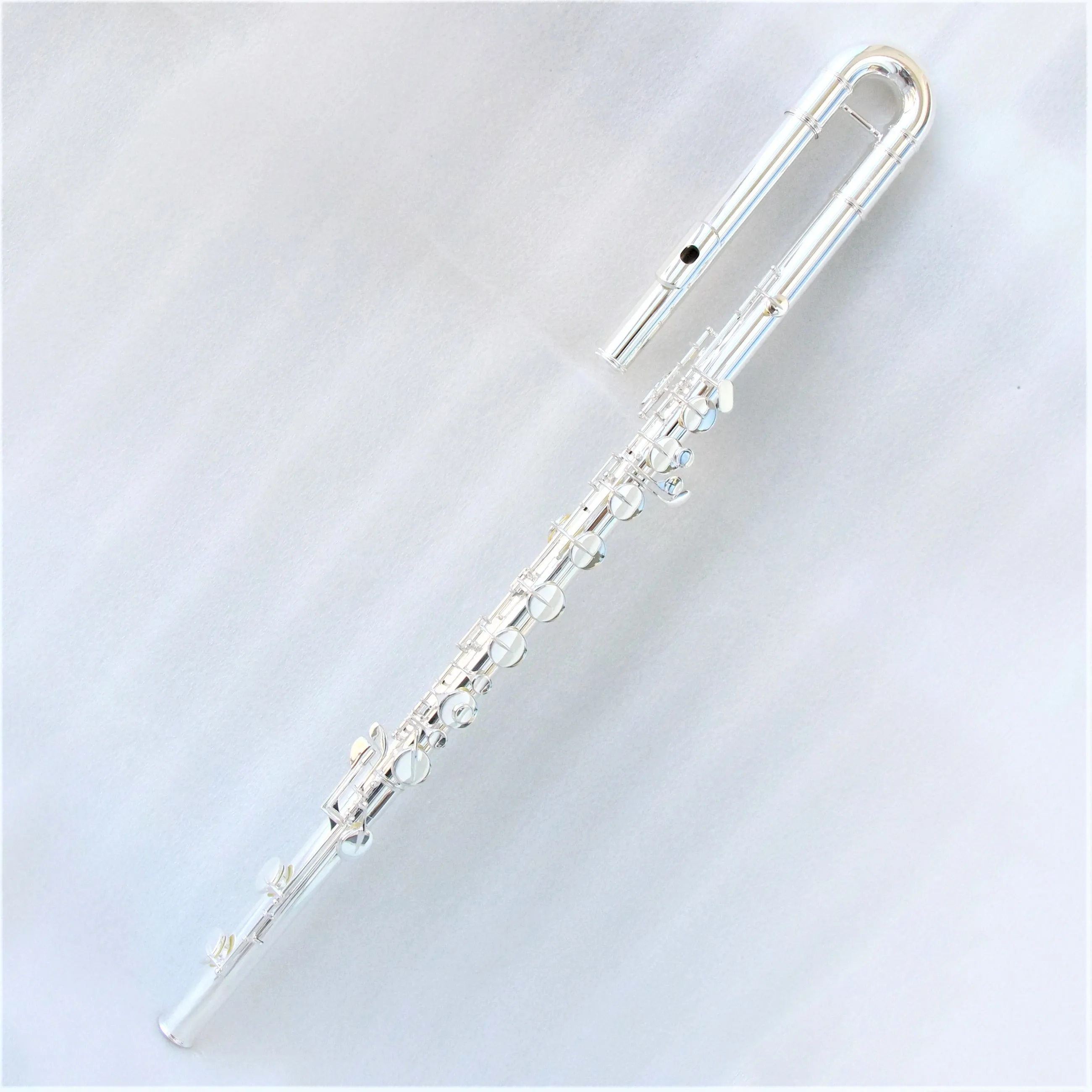 Silver Plated Bass Flute For Retail bass flute musical instruments