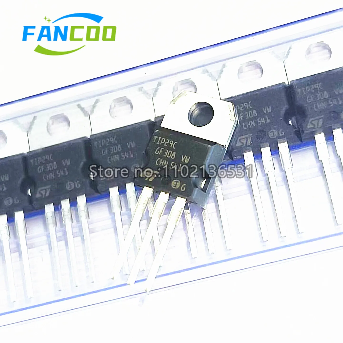 TIP29C TO-220 TIP29 NPN Power Transistor 100V 1A 30W TO-220 Through Hole BJT  TIP30CG TIP30C TIP30  PNP