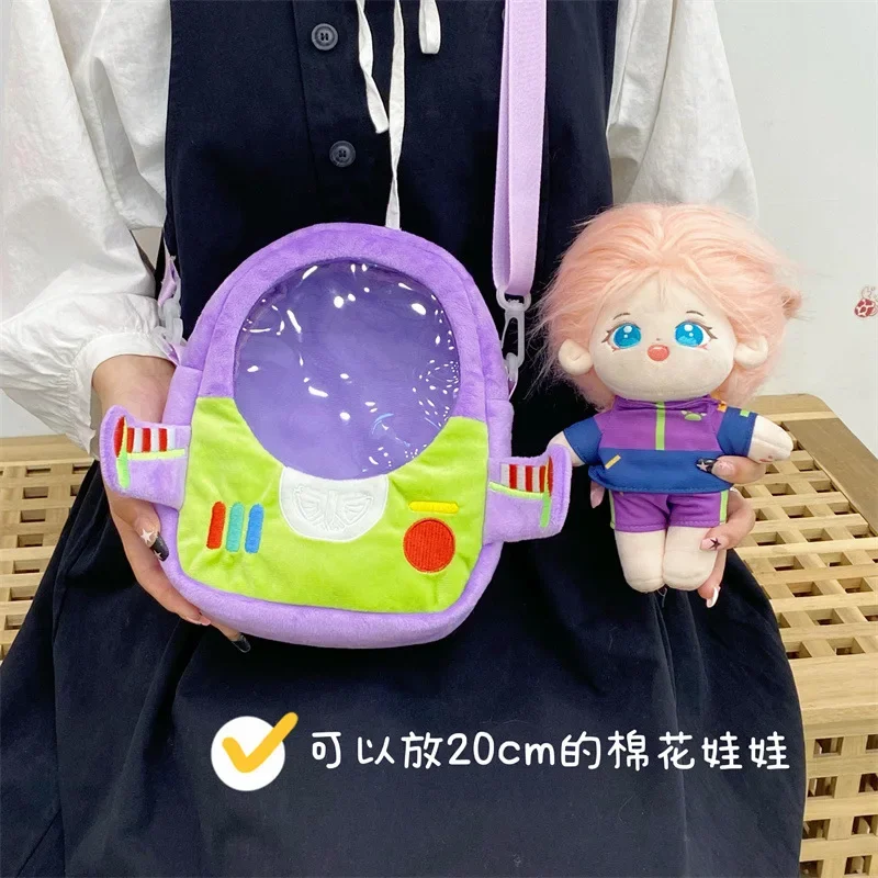 Disney Toy Story Buzz Lightyear Bag Women Cartoon Plush Shoulder Bag for Women Crossbody Bag Small Phone Purse Bolsa Feminina