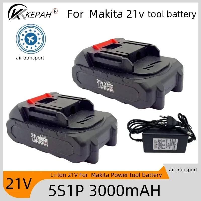 Original 5s1p 3000mAh 21V Rechargeable Lithium-Ion Battery for Makita 18V 20V Cordless Dirll/Brushless Wrench/Screwdriver