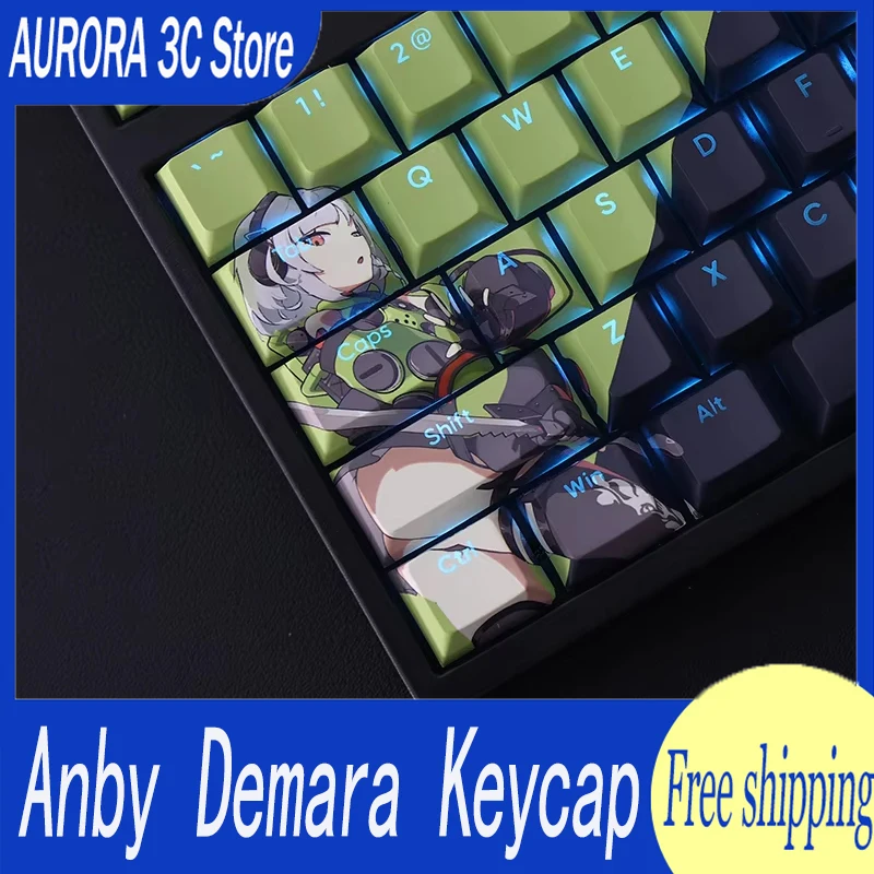 

Anby Demara Keycaps Set Pbt Sublimation 108 Key Cherry Profile Keycaps For Mechanical Zenless Zone Zero Gaming Custom Key Caps