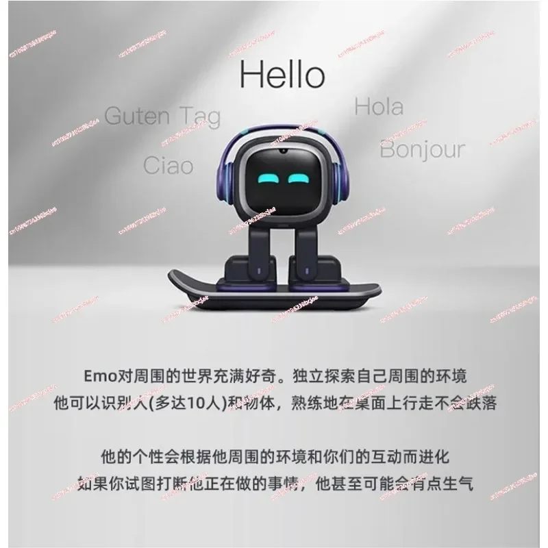 emo robot intelligent emotional voice conversation toy children accompany electronic pets and exclusive clothing accessories