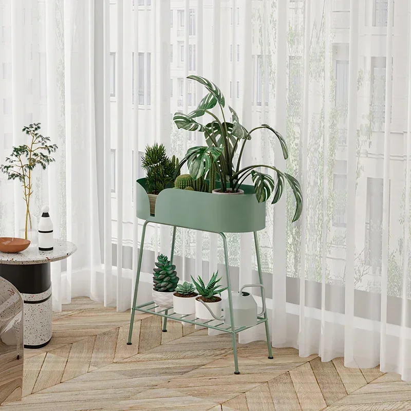 Bedroom Metal Plant Stand Indoor Backdrop Nordic Adjustable Plant Stand Flowers Party Estante Para Planta Balcony Furniture