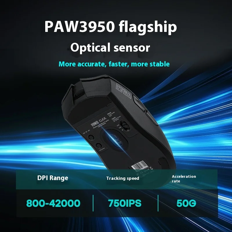 EPOMAKER انقر فوق الماوس اللاسلكي للفحص المهمي الثالث، لعبة خفيفة الوزن مجانية للفتحة، دفتر عقد رياضي إلكتروني يشعر بالراحة الجيدة #5