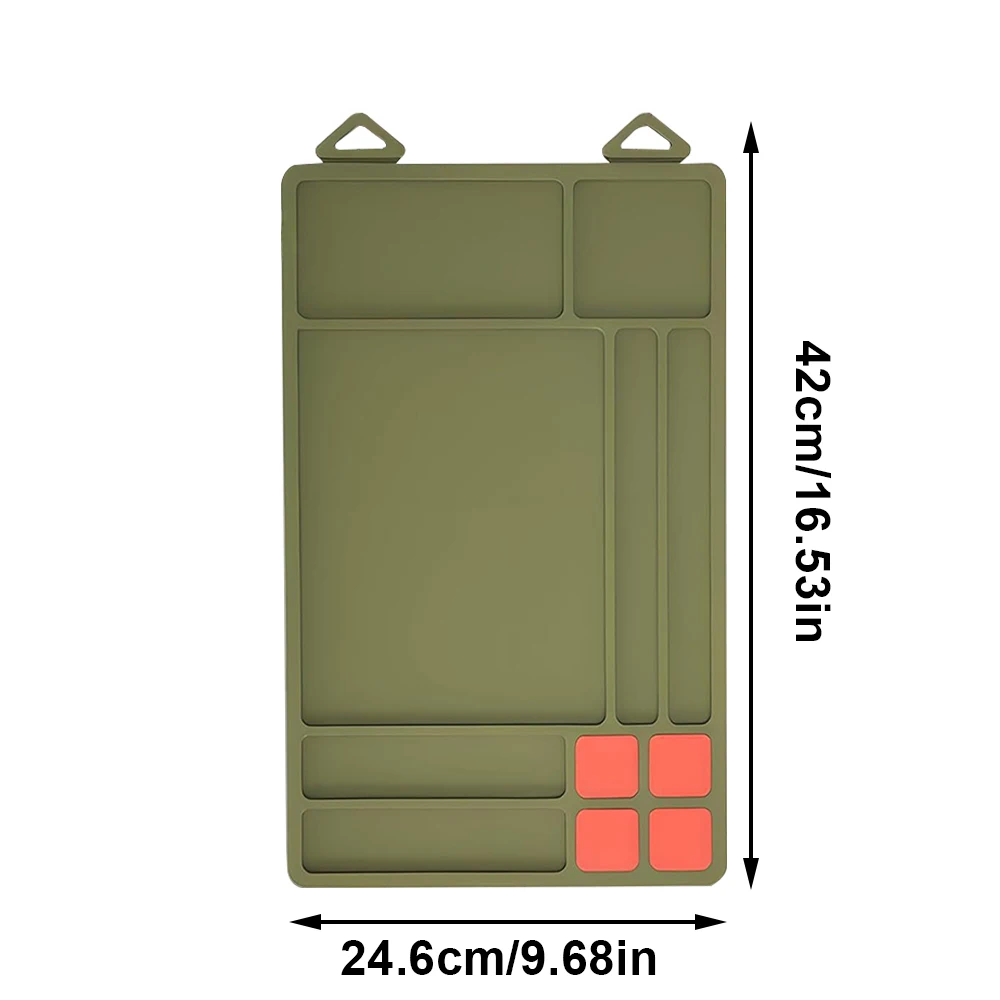 Tactical Gun Cleaning Mat Rifle Shotgun Cleaning Maintenance Mat Magnetic Rubber Gun Cleaning Pad Protective Workbench Mat view 6
