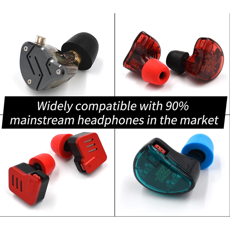 KZ Memory Foam Ear Tips In-Ear Headphones Comfortble Noise Isolating Ear Pads Earbuds For KZ Headphones ZSX EDXPro PR3 Castor image 6