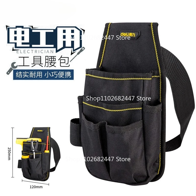 Tool Fanny Pack Hardware Multifunctional Repair Kit Small Canvas Electrician Belt Drilling Kit Storage for Men ConstructionSites