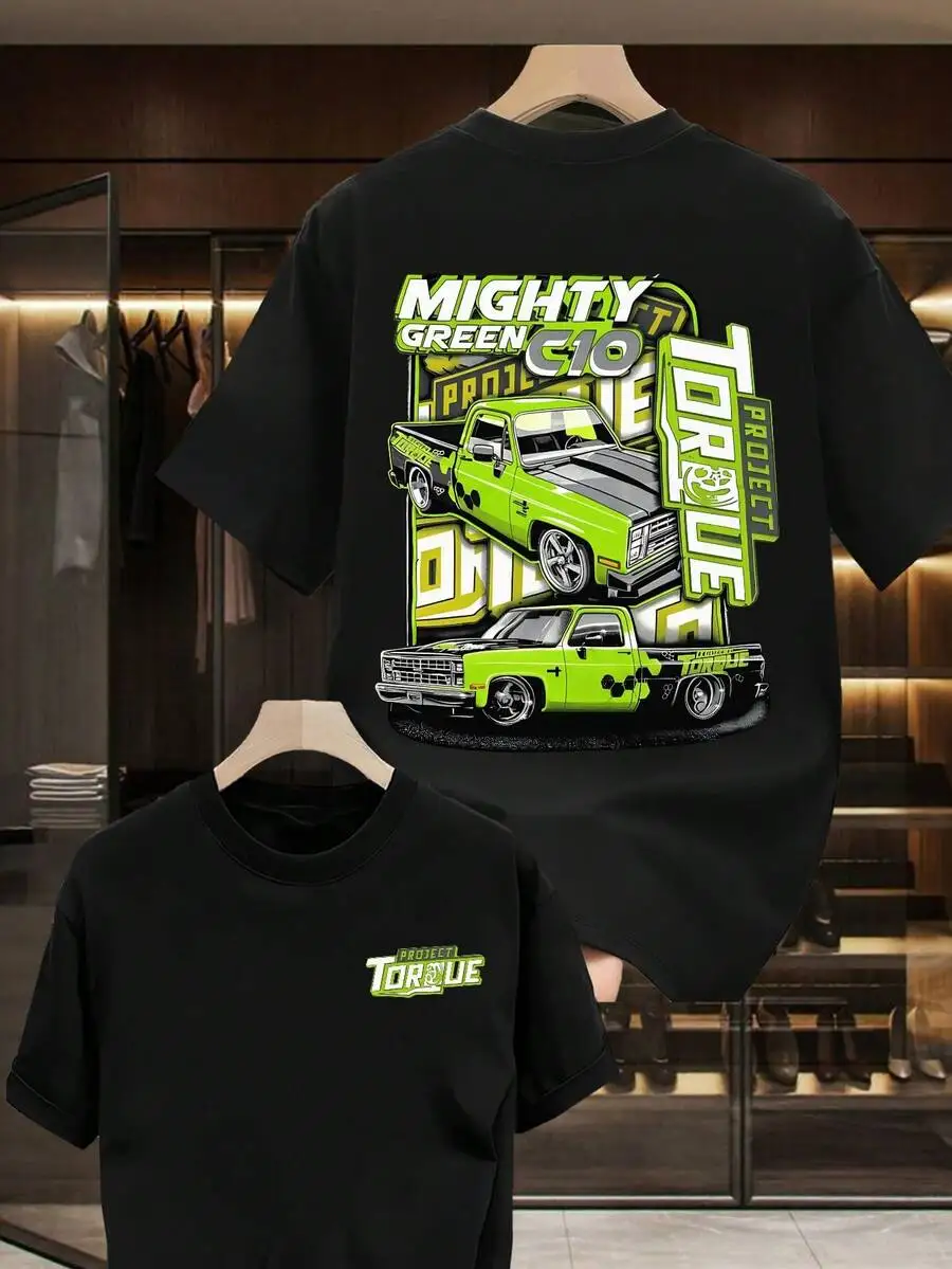 Men's Basic Graphic T-Shirt Classic Muscle Car Design Perfect For Car Enthusiasts Daily Wear Great Gift 100% Cotton Fabric Unisex Round Neck Tee