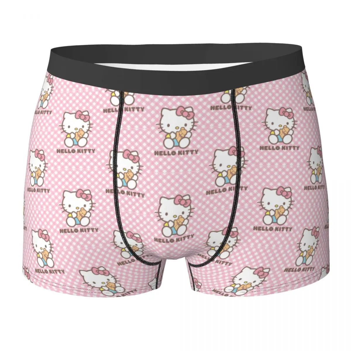 

Kawaii Hello Kitty Underwear Cute Cartoon Printing Boxer Shorts Hot Men Underpants Comfortable Shorts Briefs Gift
