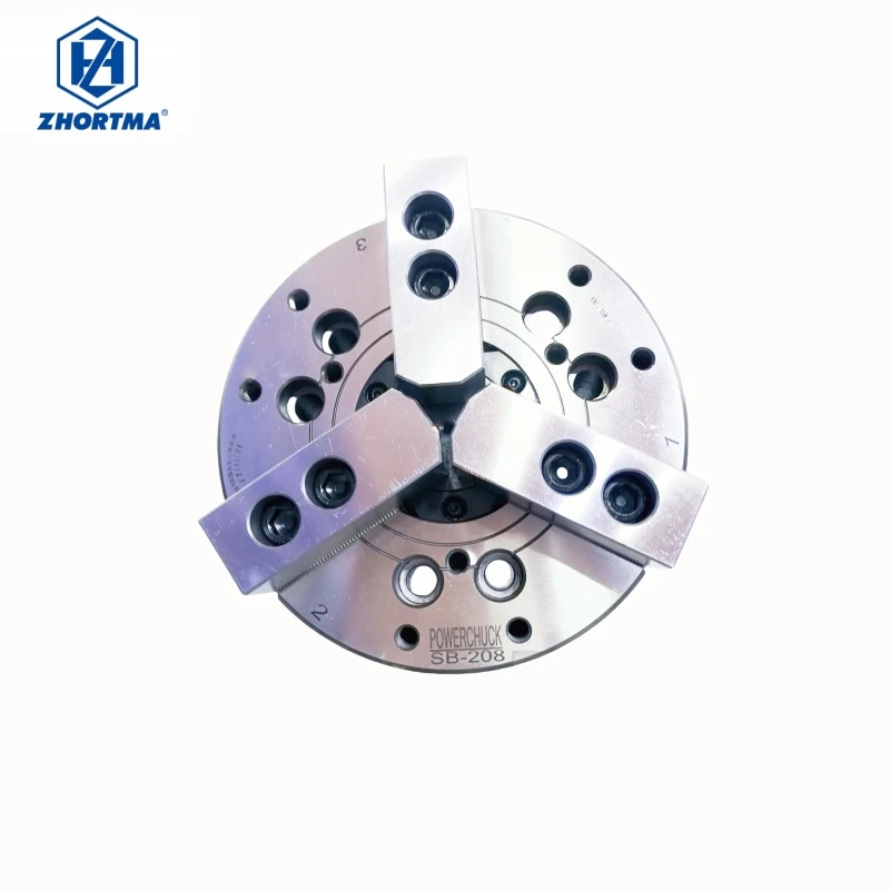 Precision Hollow Type Hydraulic 3 Jaw Lathe Chuck 4 5 6 8 10 12 Inch Steel for CNC Lathe Professional Metalworking Tool Pro