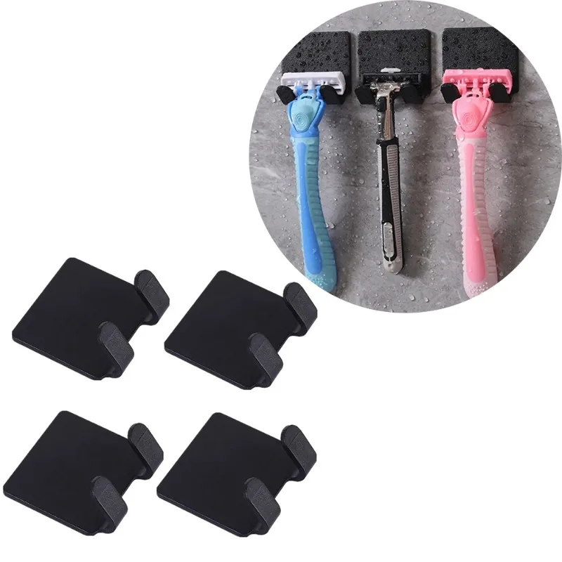 Selbstklebender Rasiererhalter, Wandmontage, Badezimmer für Dusche, Hakenständer, Gillette-Rasiererhalter, Kunststoff-Hakenhalter, Handtuchhalter, selbstklebend