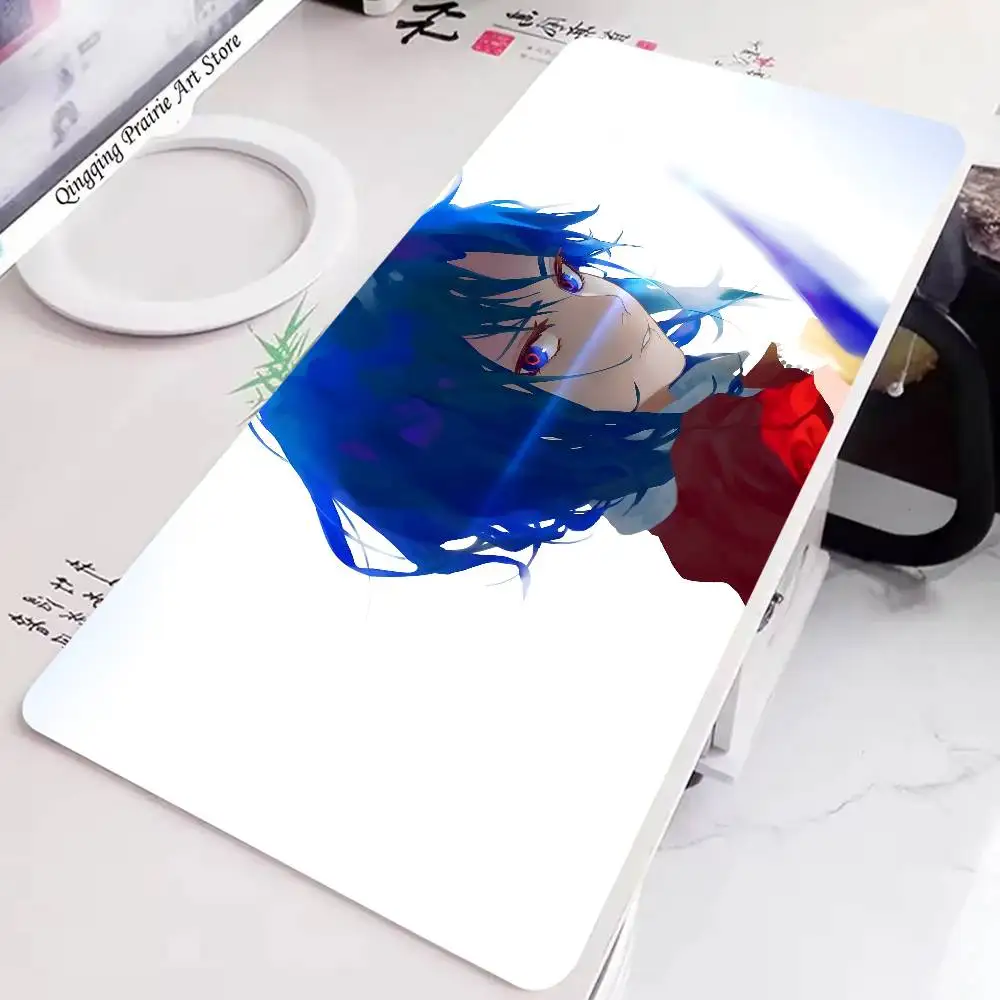 Shiki Ryougi Anime The Garden Of Sinners Mousepad Non-slip Suitable For Office Computers Laptops E-sports Game Desk Mats XXL