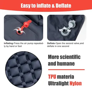 Outdoor Camping Inflatable Mattress Sleep Pillow with Ultraleve Air Mat Pillows built in Pump Flater 6 Main Sales Inflatable Mattress Car - №3