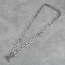 Fashion Long Square OT Buckle Stainless Steel Batch Angle O Word Men And Women Word Buckle Necklace Hot Sale