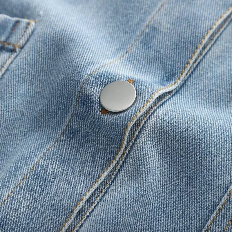 デニムロンパースワンピース新作フルコットンブラックサマーアウトフィットプレイスーツショーツ女性用新作2025ショートトレンド