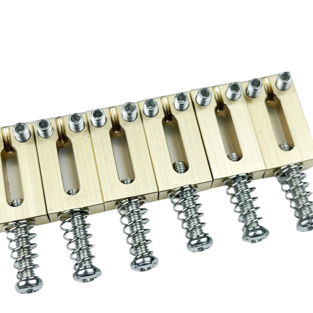 1 Set Electric Guitar Tremolo Bridge Brass Saddles 10.5MM/10.8MM For ST TL Style Guitar Parts [Made in Korea]