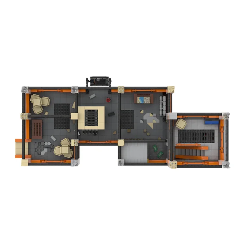 7184pcs Moc Modular Architecture Fisk Hideout Crane Street View Building Blocks Creative Assembly Bricks Toy  Present