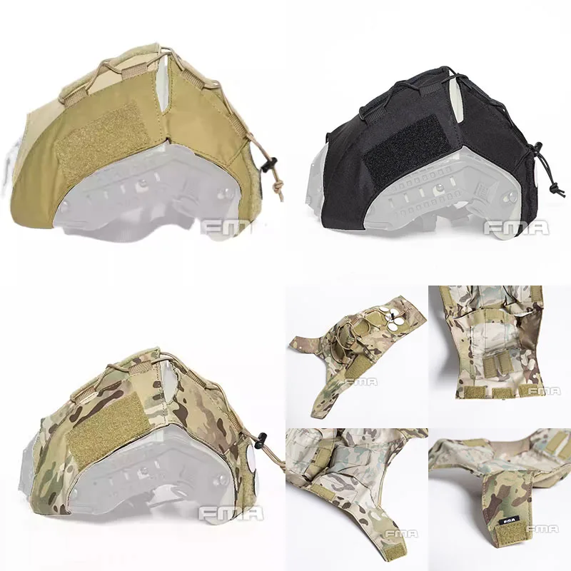Multifunctional tactical AF helmet cover, can stick badges and other items, protective helmet cover 2-in-2 special cloth