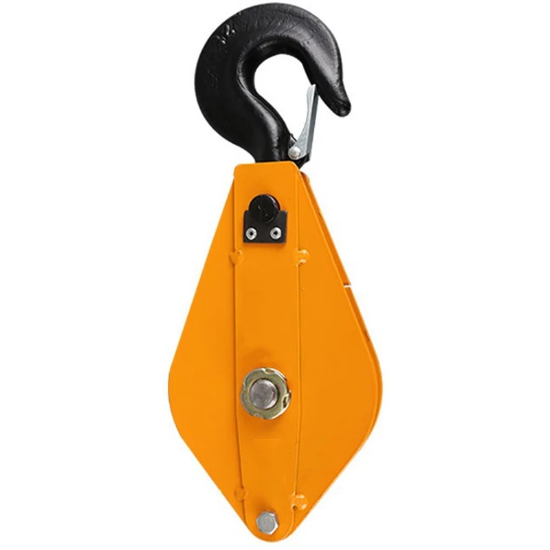 Lifting Block Labor Saving Pulley With Hook 0.5T 8.5Cm/3.3Inch Single Bearing Pulley Block