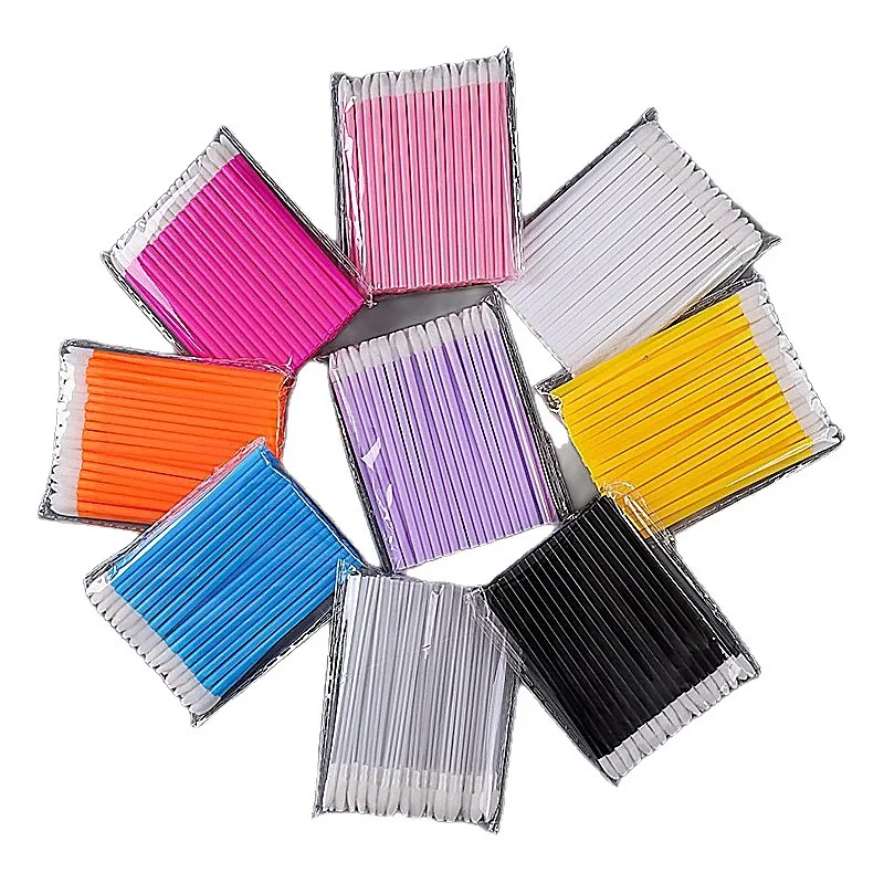 Hollow Stem Lip Brush Transparent Lipstick Makeup Tool Portable Disposable 50 Pack