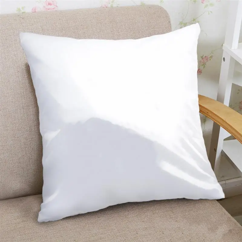 

4Pcs Sublimation Pillow Cases Bulk White Blank Cushion Covers DIY Heat Transfer Pillow Covers Short Plush with Invisible Zipper