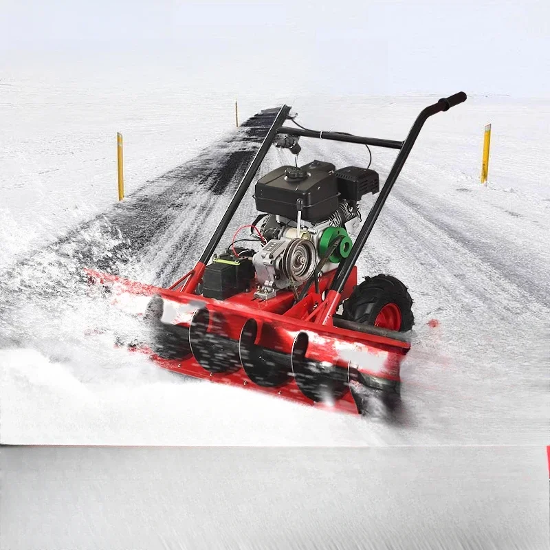 Hand Push Snow Sweeper, Spiral Small Snow Removal Equipment, Residential Snow Removal Machine