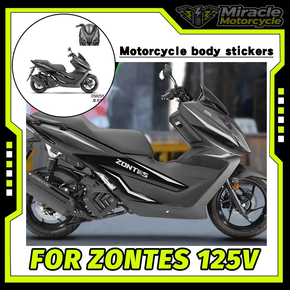

Motorcycle full-body decals, modification designs, body decorations, scratch protection, decals, and patterns for ZONTES 125V