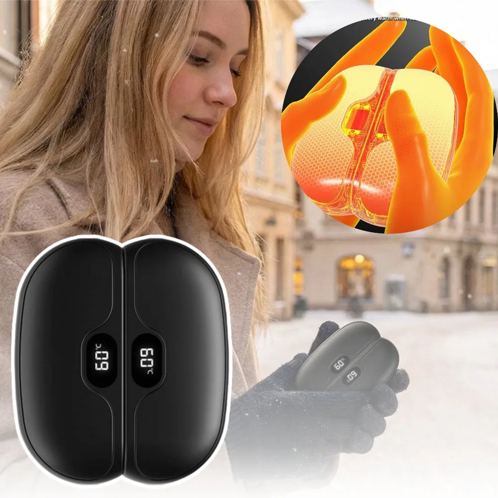 

Mini Hand Heater Portable Ergonomic Compact Pocket Heater Portable Mini Hand Warmer Heater Temp Setting Split Pocket Heater