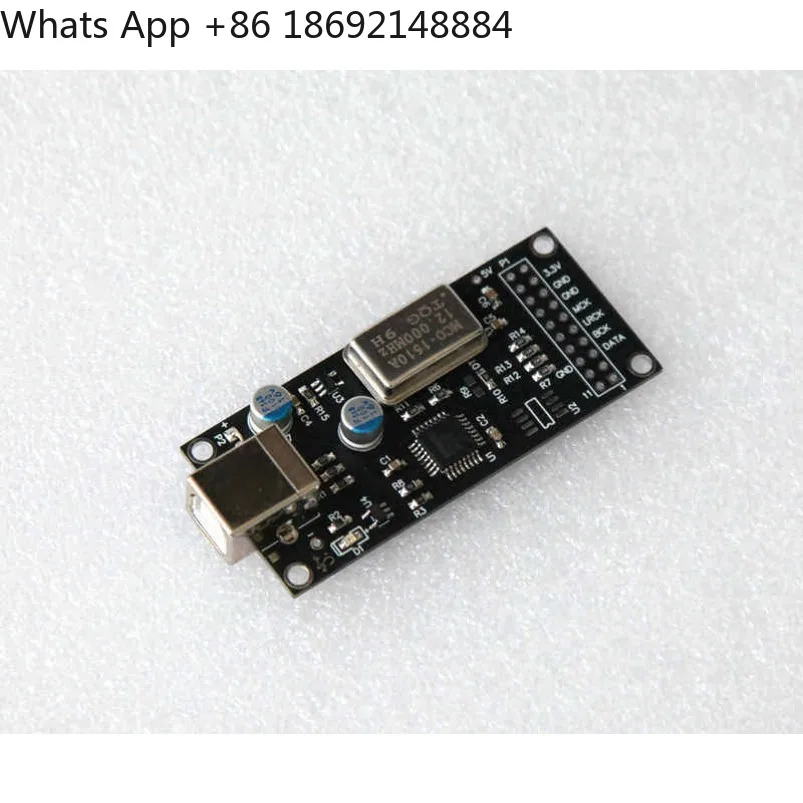 

USB digital sound card, I2S output, PCM2706, I2S pin compatible amanero card