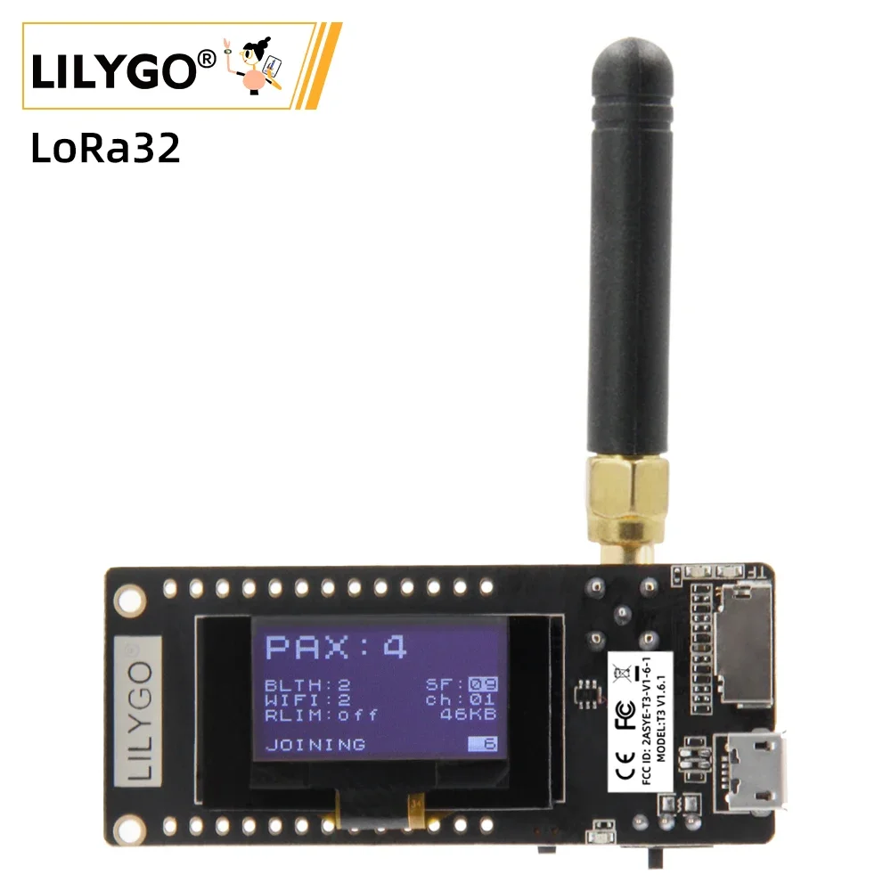 LILYGO® TTGO LoRa32 V2.1_1.6 Version 433/868/915Mhz ESP32 LoRa OLED 0.96 Inch SD Card Bluetooth WIFI Wireless Module ESP…