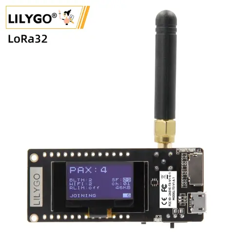 LILYGO® TTGO LoRa32 V2.1_1.6 Version 433/868/915Mhz ESP32 LoRa OLED 0.96 Inch SD Card Bluetooth WIFI Wireless Module ESP-32 SMA