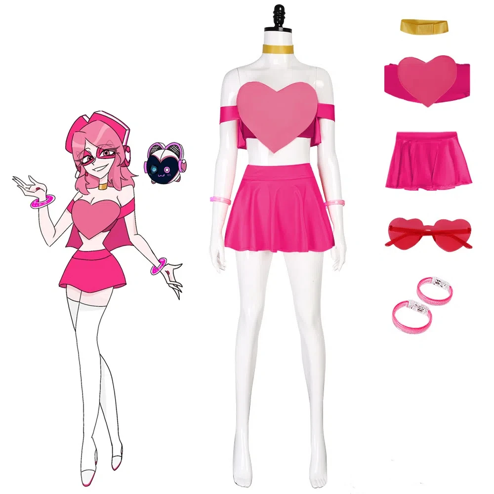 

Anime Villain Himself Miss Heed Costume Halloween Character Miss Hurd Cosplay Full Christmas Costume for Adult Woman