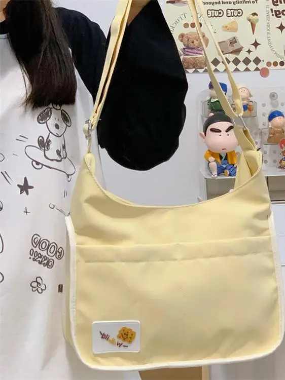 Original JK Uniform Double-Sided Pain-Free Satchel Crossbody Bag Fashionable Commuter Sporty Versatile Shoulder Bag