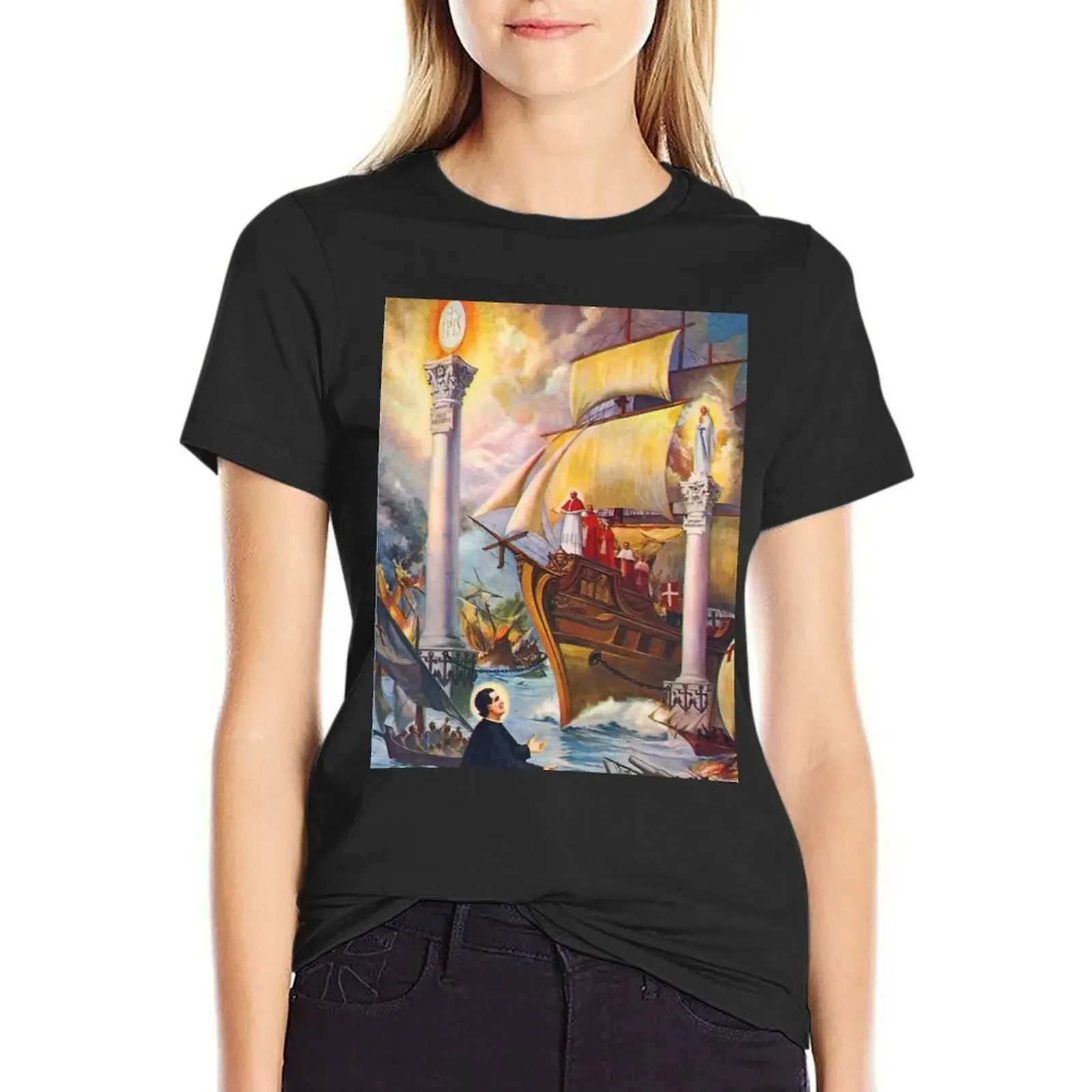 

Vision of Sant John Bosco T-Shirt animal prinfor vintage clothes Blouse sublime t-shirt dress for Women plus size sexy