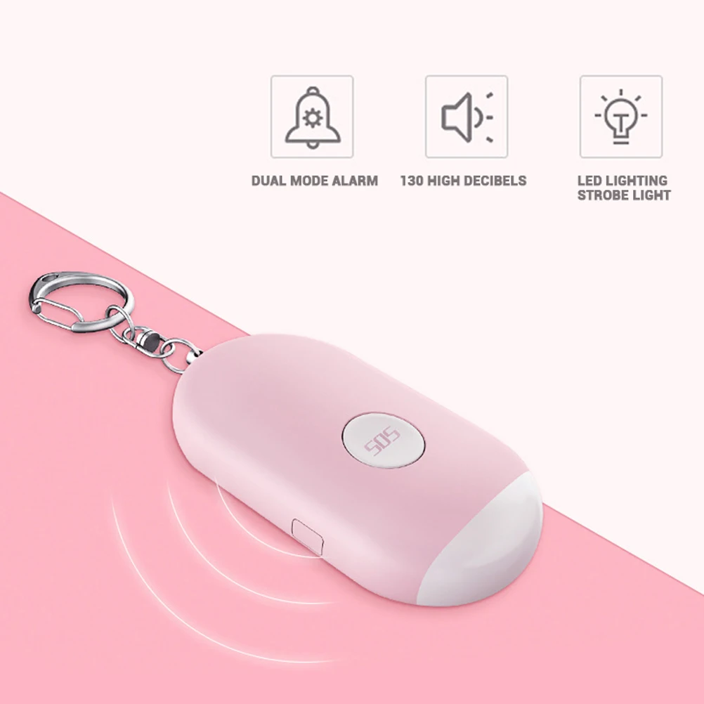 ZK30 130dB Alarm with LED Light Portable Emergency Self Defense Device